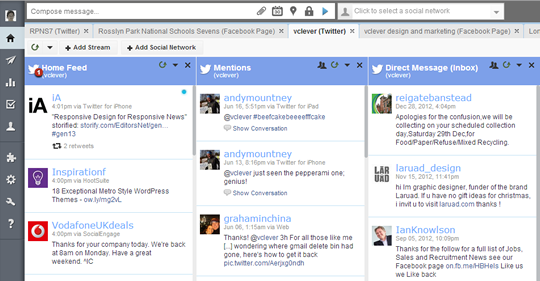 AFTER - Hootsuite redesigned